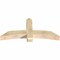 Ekena Millwork Bellingham Rough Sawn Timber Gable Bracket, Douglas Fir, 60"W x 27"H x 6"D x 6"F, 11/12 Pitch GBW060X27X0606BEL00RDF - alternate 3
